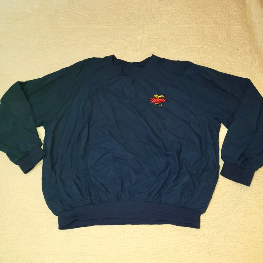 Men's Miller Beer golf windbreaker
